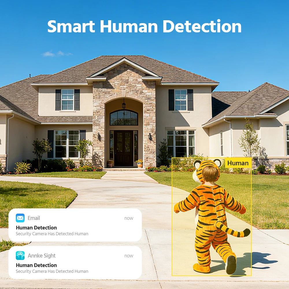 ANNKE 4K Wireless Security Camera System With Two Way Audio