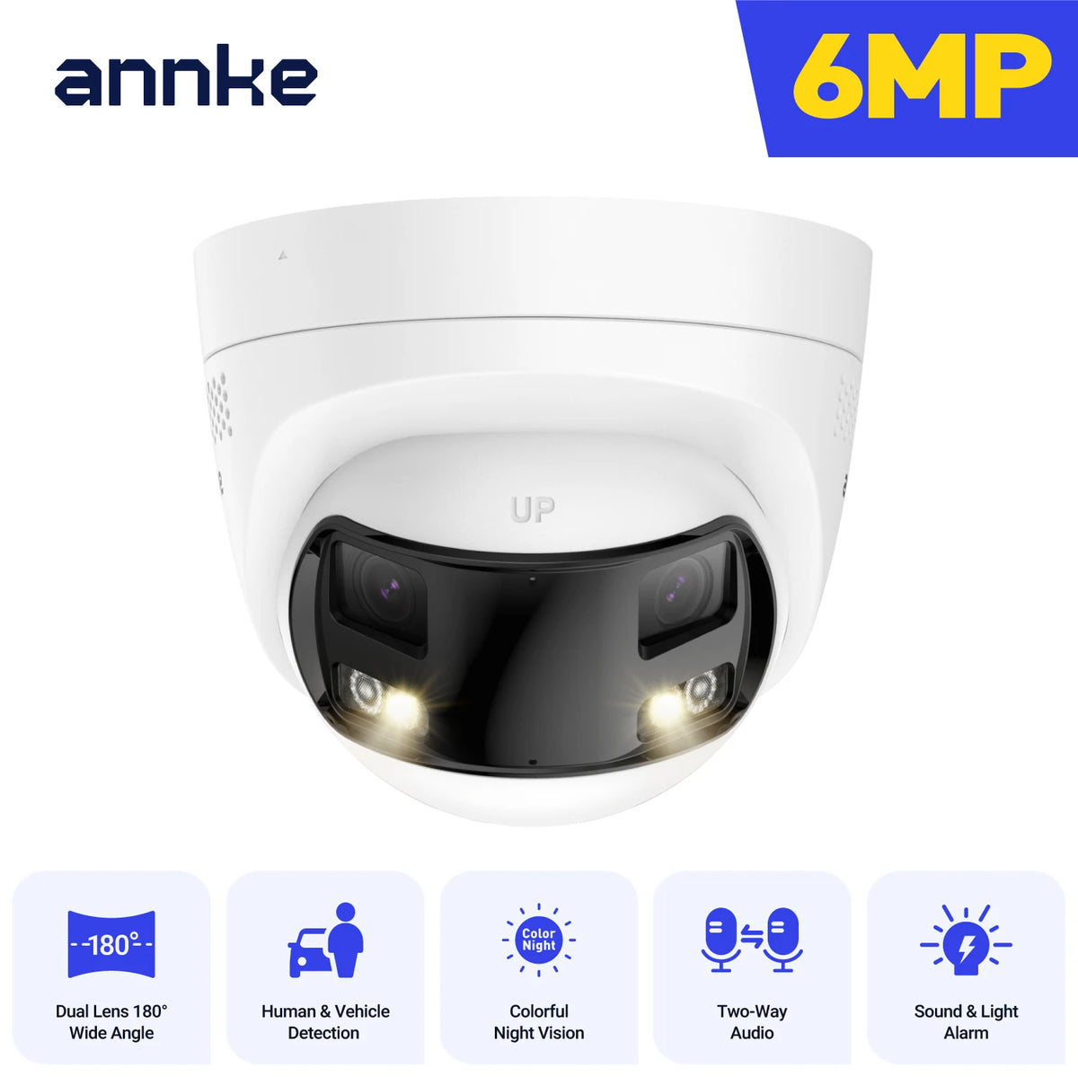 ANNKE 8MP Dual Lens PoE Outdoor Camera With Human Detection