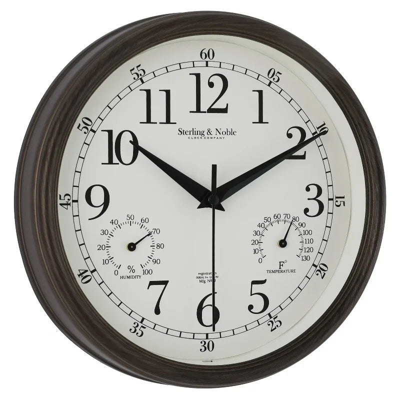 Indoor Outdoor Arabic Analog Wall Clock Exterior And Interior