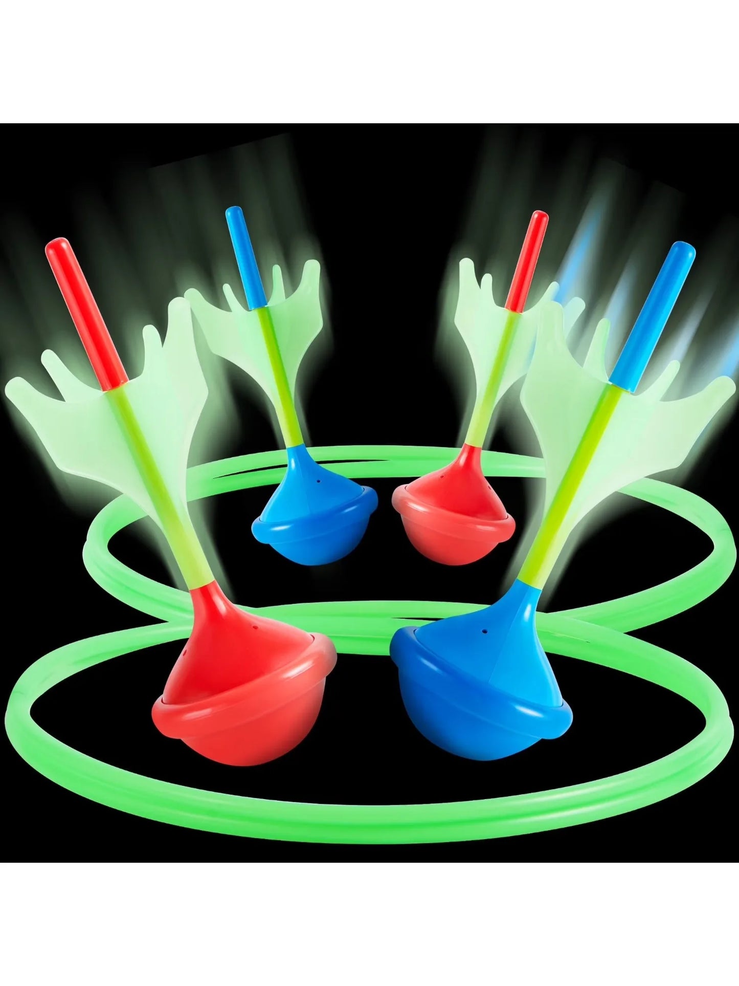 Joyfy Glow In The Dark Lawn Darts Game Set For Kids And Adults