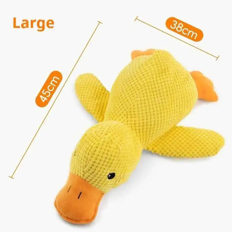 Squeaky Plush Duck Dog Toy Bite Resistant Chew