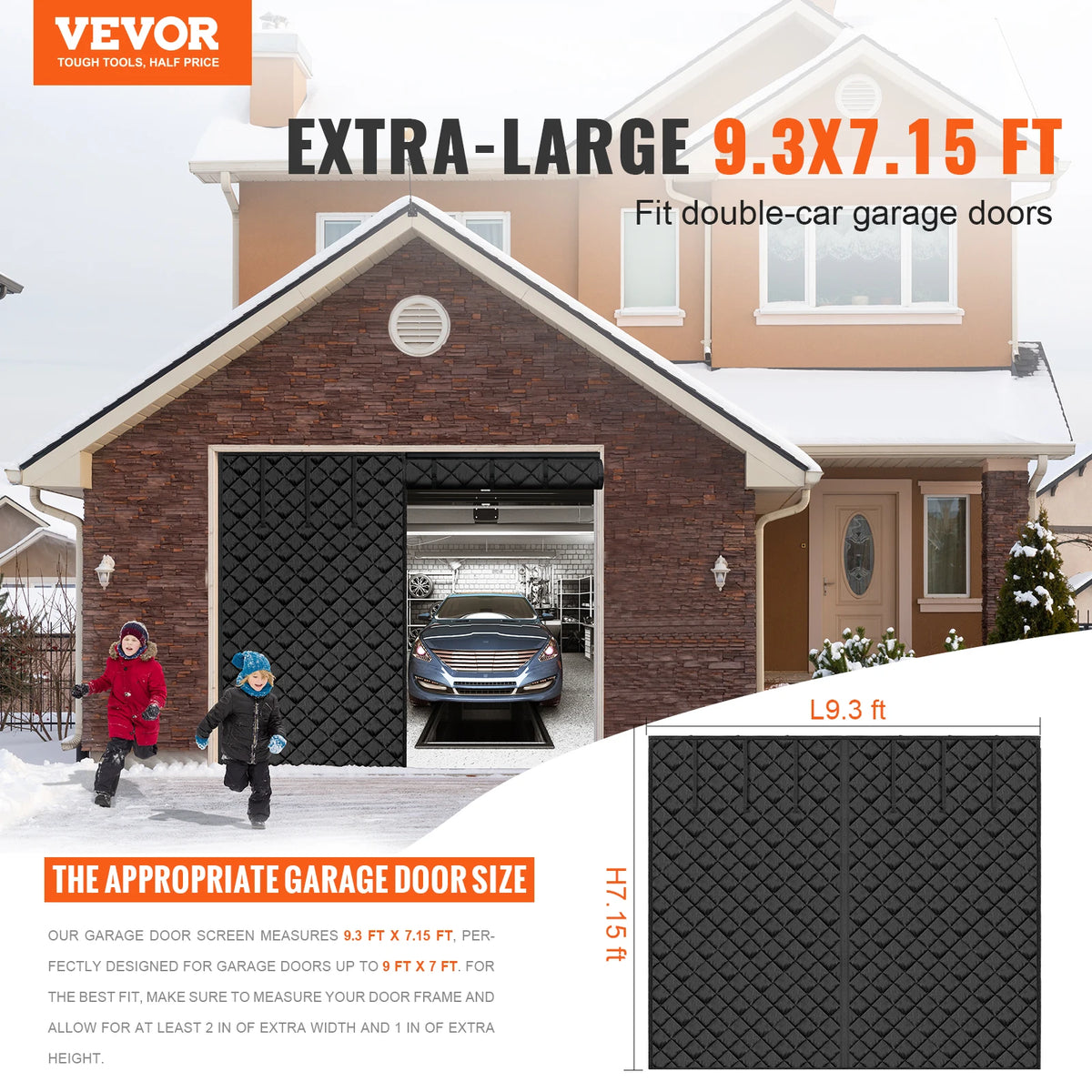 Magnetic Thermal Garage Door Insulation Screen With Oxford Fabric