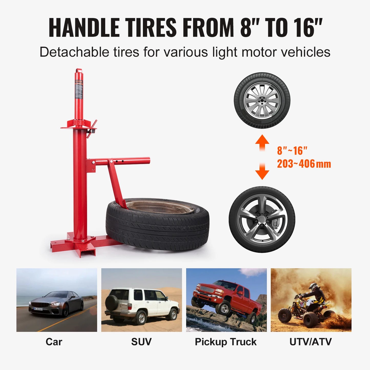 SucceBuy Portable Manual Tire Changer Bead Breaker Tool