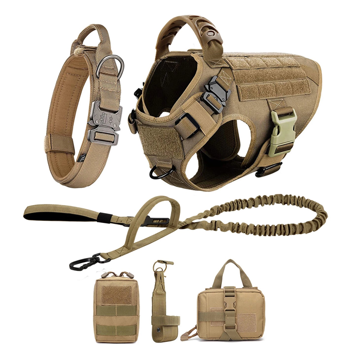 Nylon Dog Harness and Leash Set for Large Dogs Training Vest