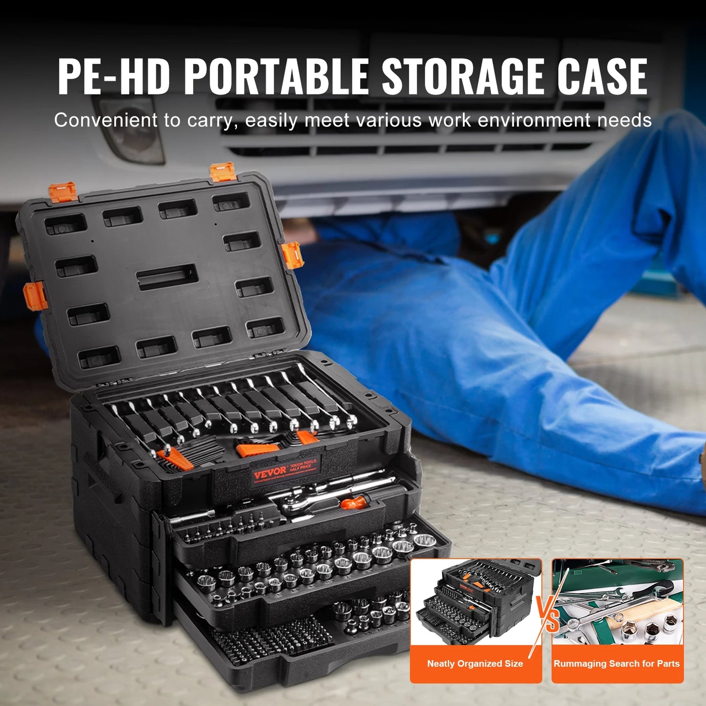 SucceBuy Mechanics Tool Set And Socket Set 450 Pieces