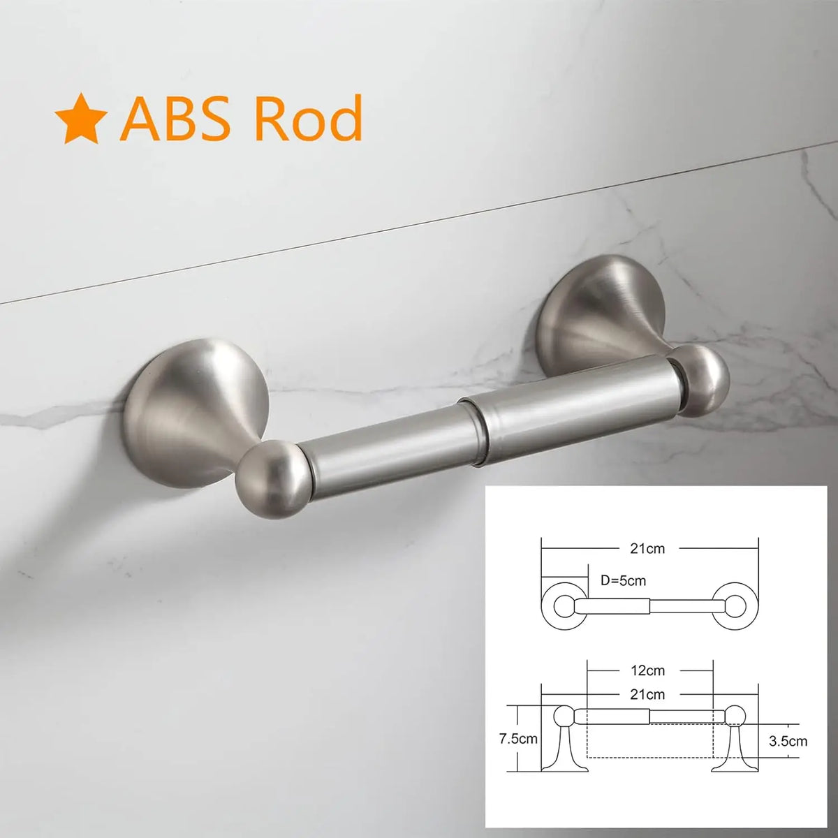 Modern Metal Bathroom Hardware Set Wall Mount Towel Bar Set