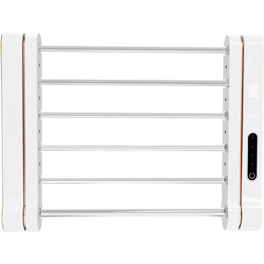 Smart Towel Warmer Wall Mount Carbon Fiber Heating Rack Bathroom