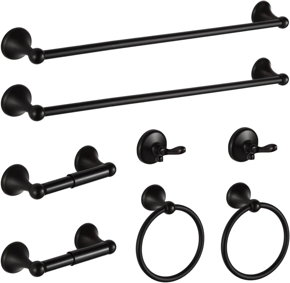 Modern Metal Bathroom Hardware Set Wall Mount Towel Bar Set