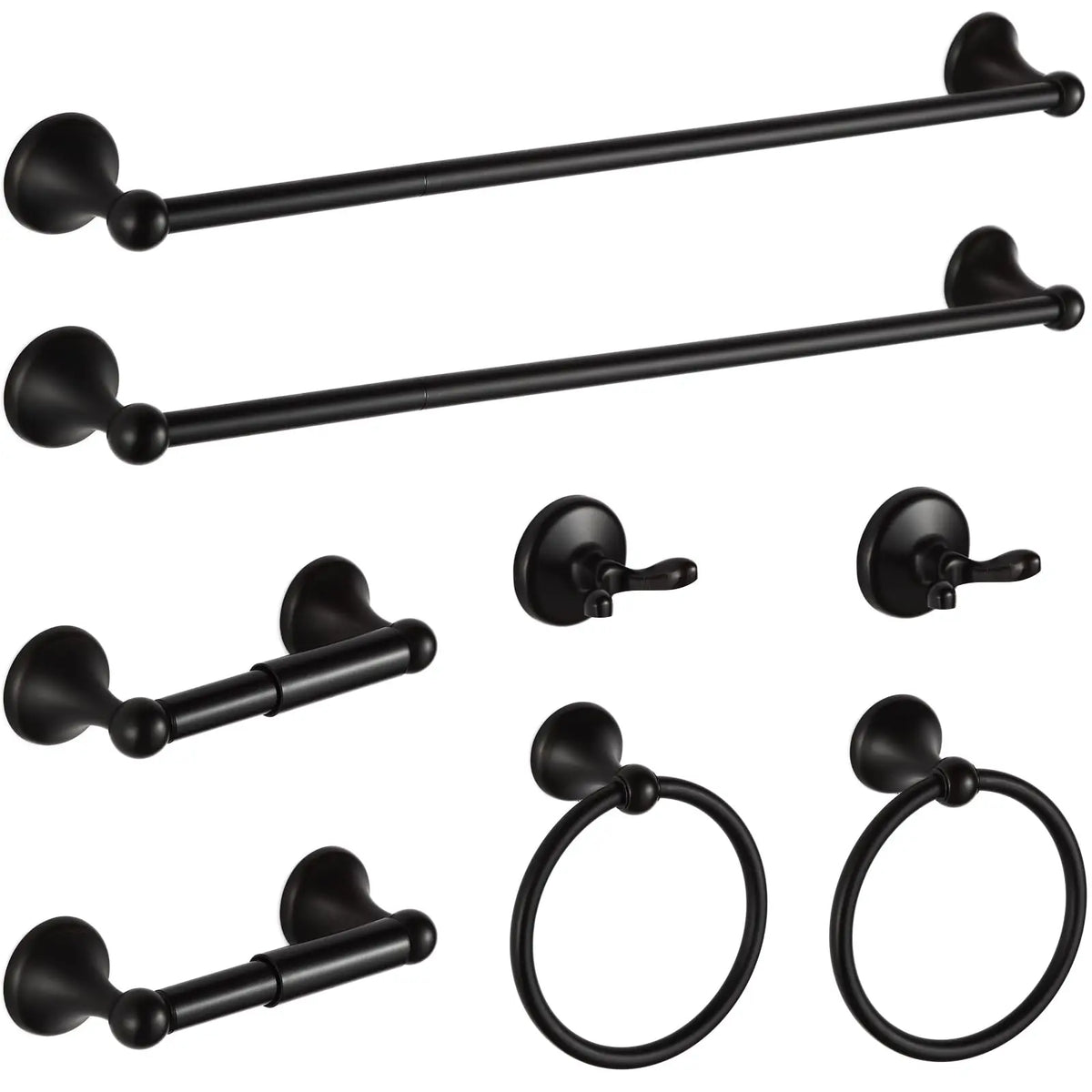 Modern Metal Bathroom Hardware Set Wall Mount Towel Bar Set