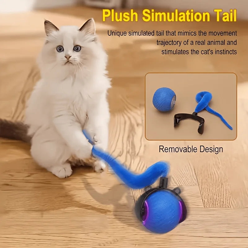 Automatic Led Rolling Ball Self Playing Cat Toy
