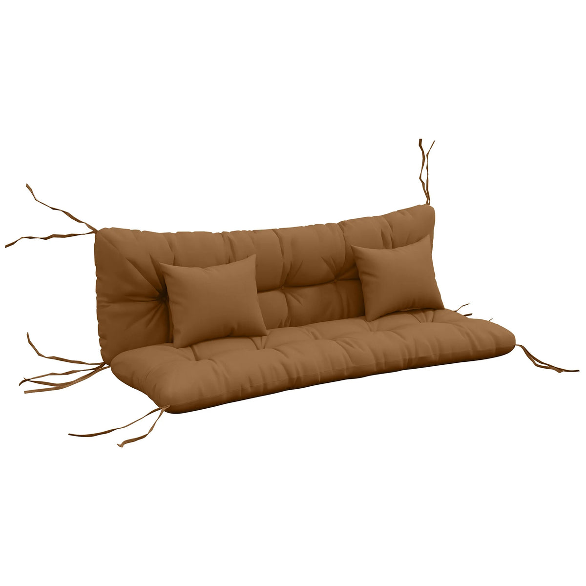 Tufted Bench Cushions And Throw Pillows Replacement Pad For Outdoor Furniture
