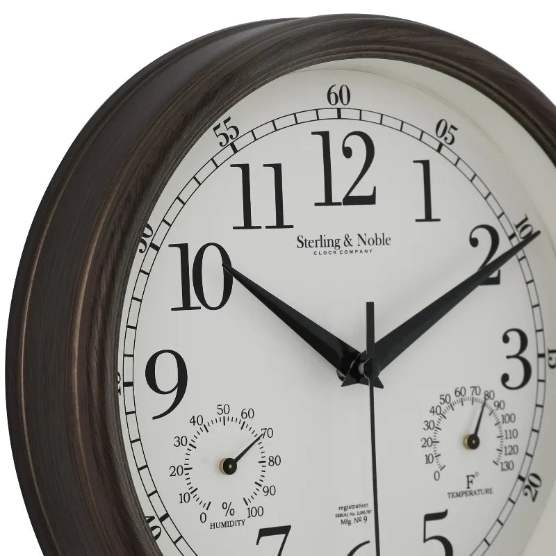 Indoor Outdoor Arabic Analog Wall Clock Exterior And Interior