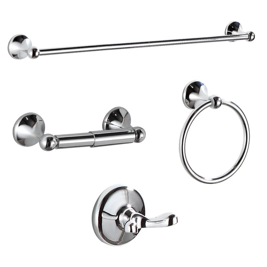 Modern Metal Bathroom Hardware Set Wall Mount Towel Bar Set