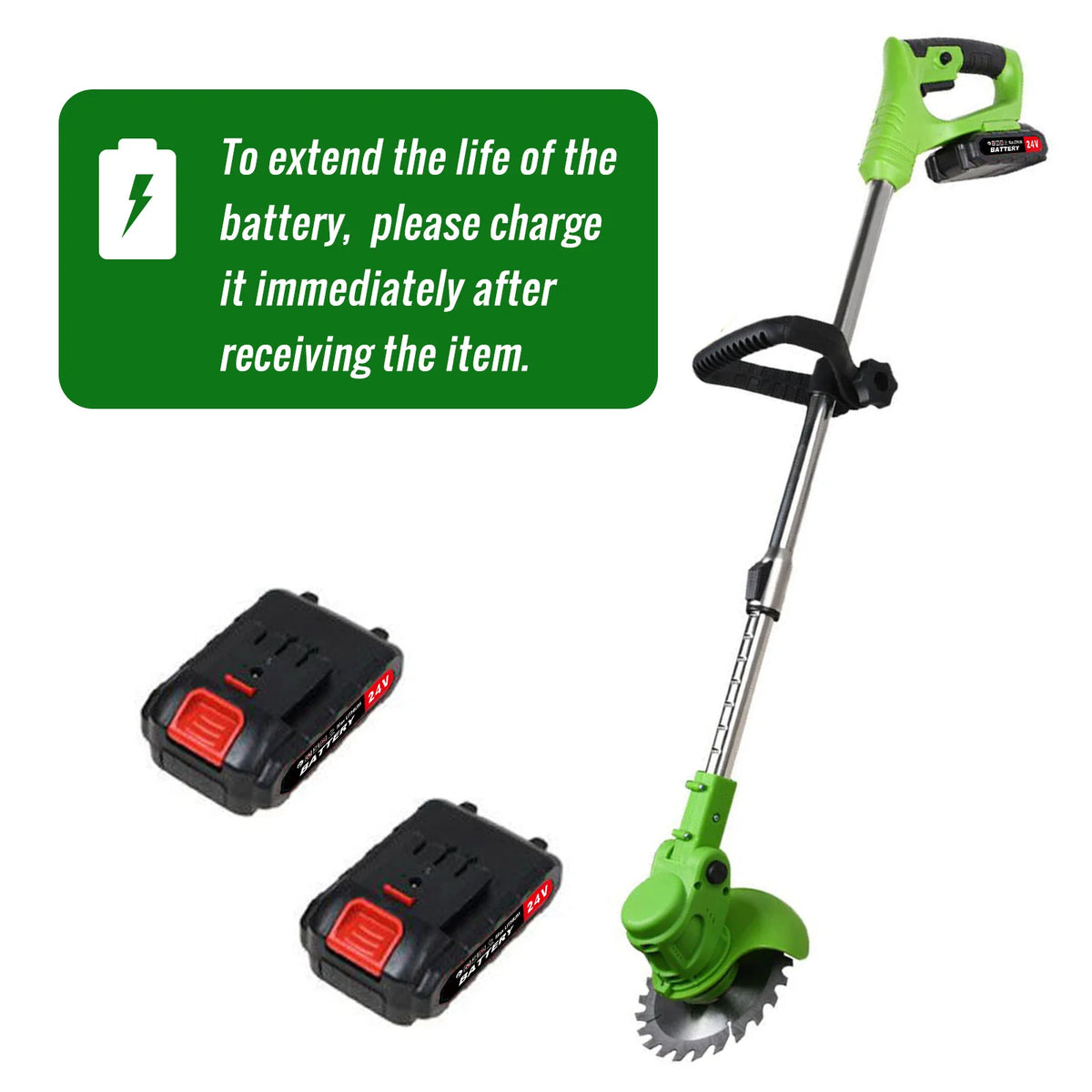 Two In One Cordless Brushless Lawn Mower String Trimmer Edger