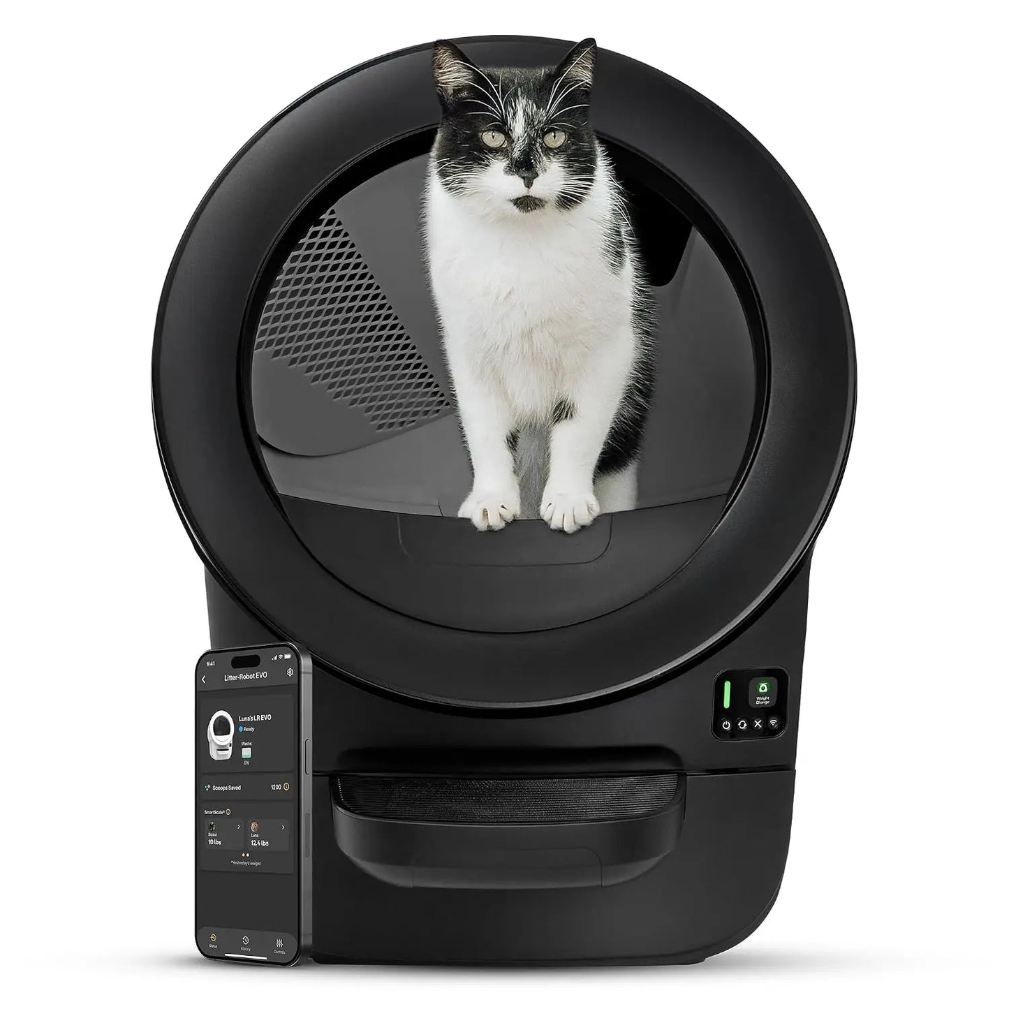 Litter-Robot Evo Automatic Self-Cleaning Cat Litter Box Odor Control