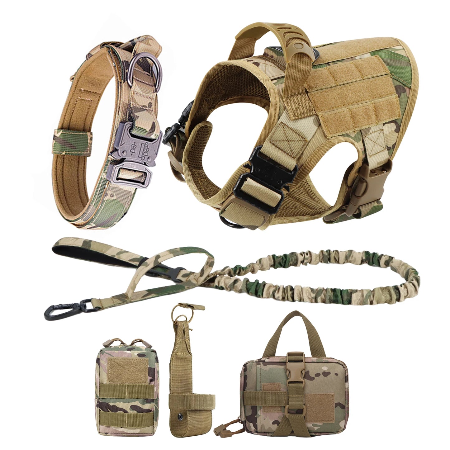 Nylon Dog Harness and Leash Set for Large Dogs Training Vest