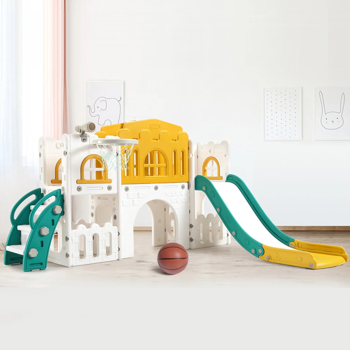 Eight In One Toddler Indoor Slide Playground Playset For Toddlers