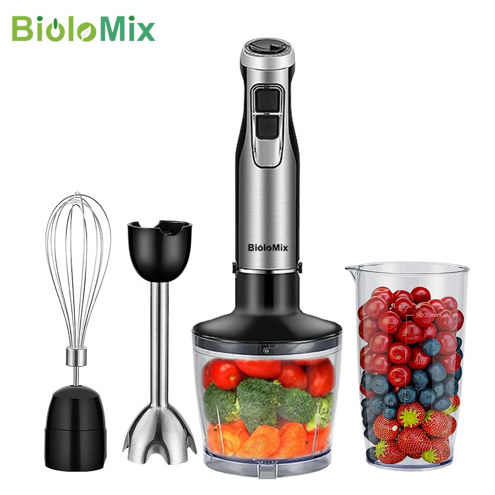 Biolomix 4 in 1 1200W Immersion Blender With Chopper