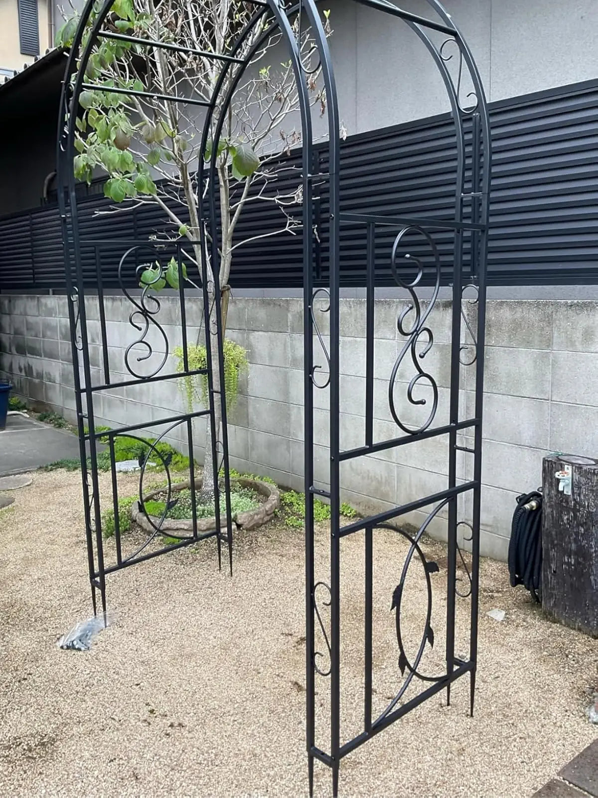 Heavy Duty Metal Garden Arbor Climbing Plant Arch Trellis