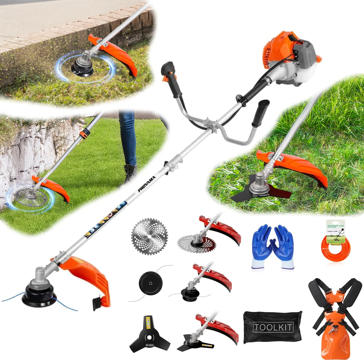Chiomey 99cc Gasoline Multifunction Brush Cutter And Pruner