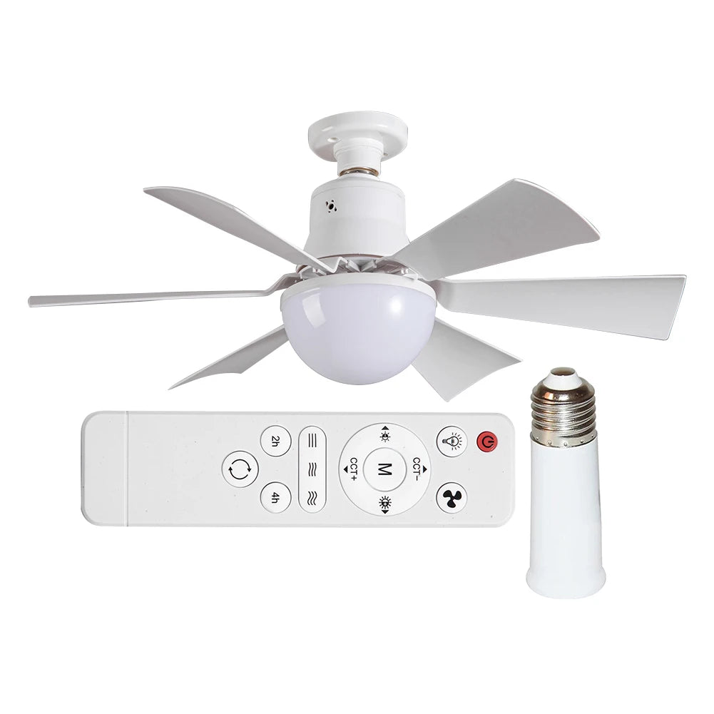 Sikiwind Ceiling Fan With Remote And Dimmable Light