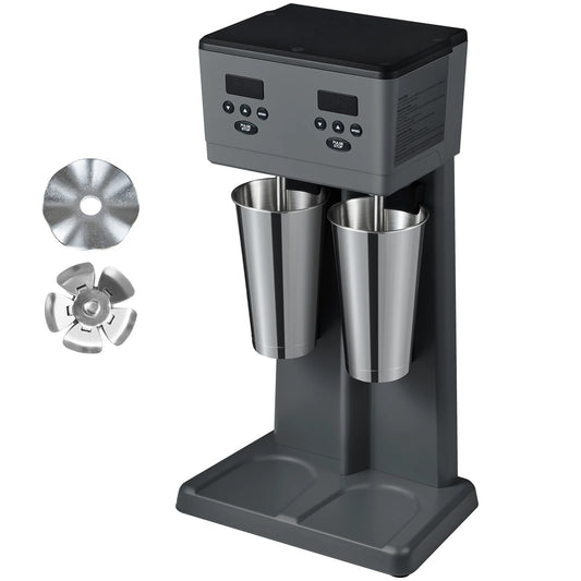 VEVOR Dual Head Milkshake Mixer Machine 375W Commercial
