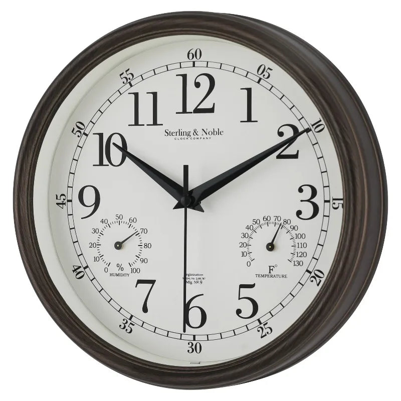 Indoor Outdoor Arabic Analog Wall Clock Exterior And Interior