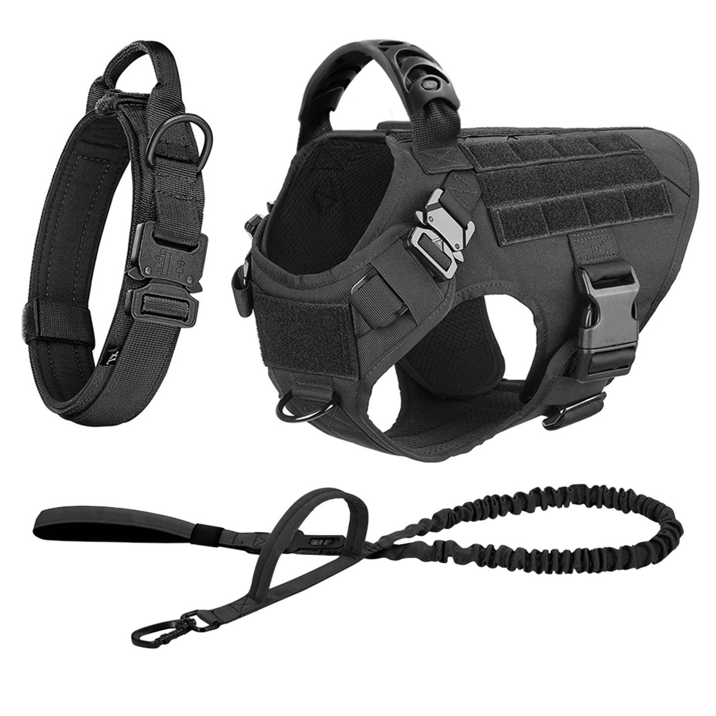 Nylon Dog Harness and Leash Set for Large Dogs Training Vest