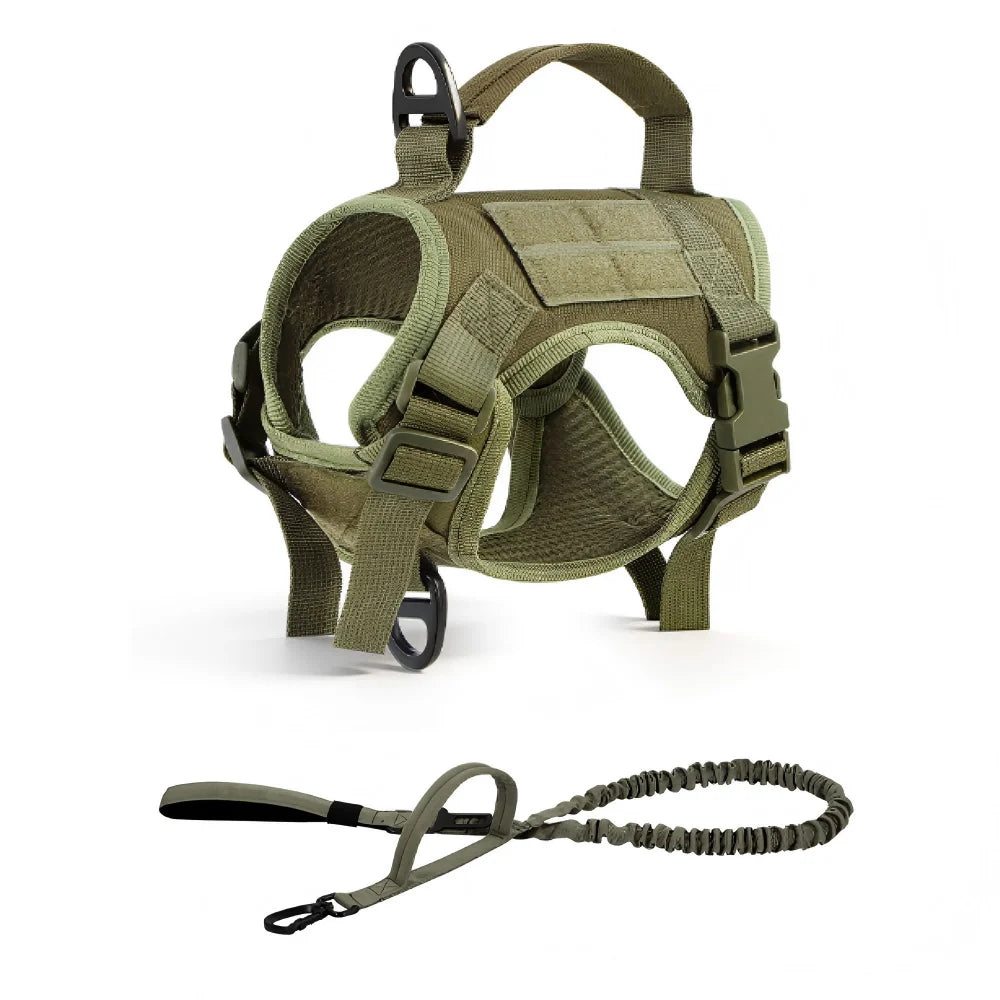 Tactical Cat Harness Leash Set Adjustable Soft Mesh Vest