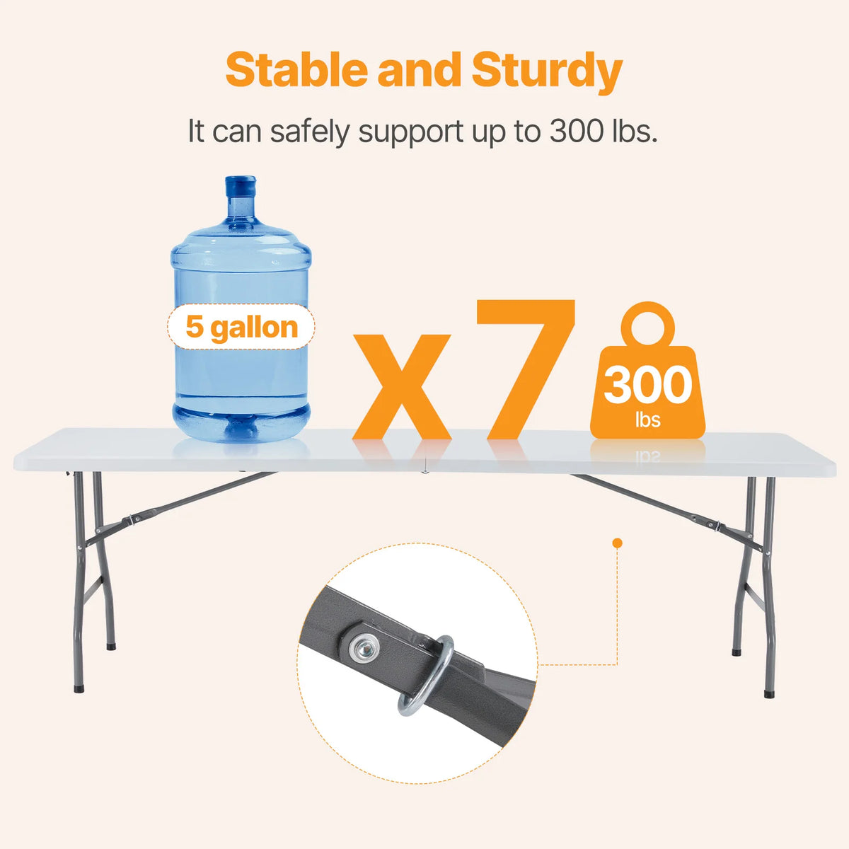 MCQ Folding Outdoor Picnic Table With Carrying Handle for Camping