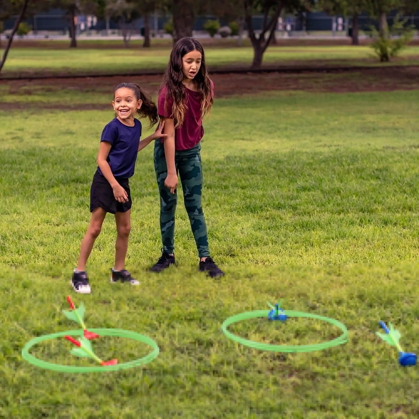 Joyfy Glow In The Dark Lawn Darts Game Set For Kids And Adults