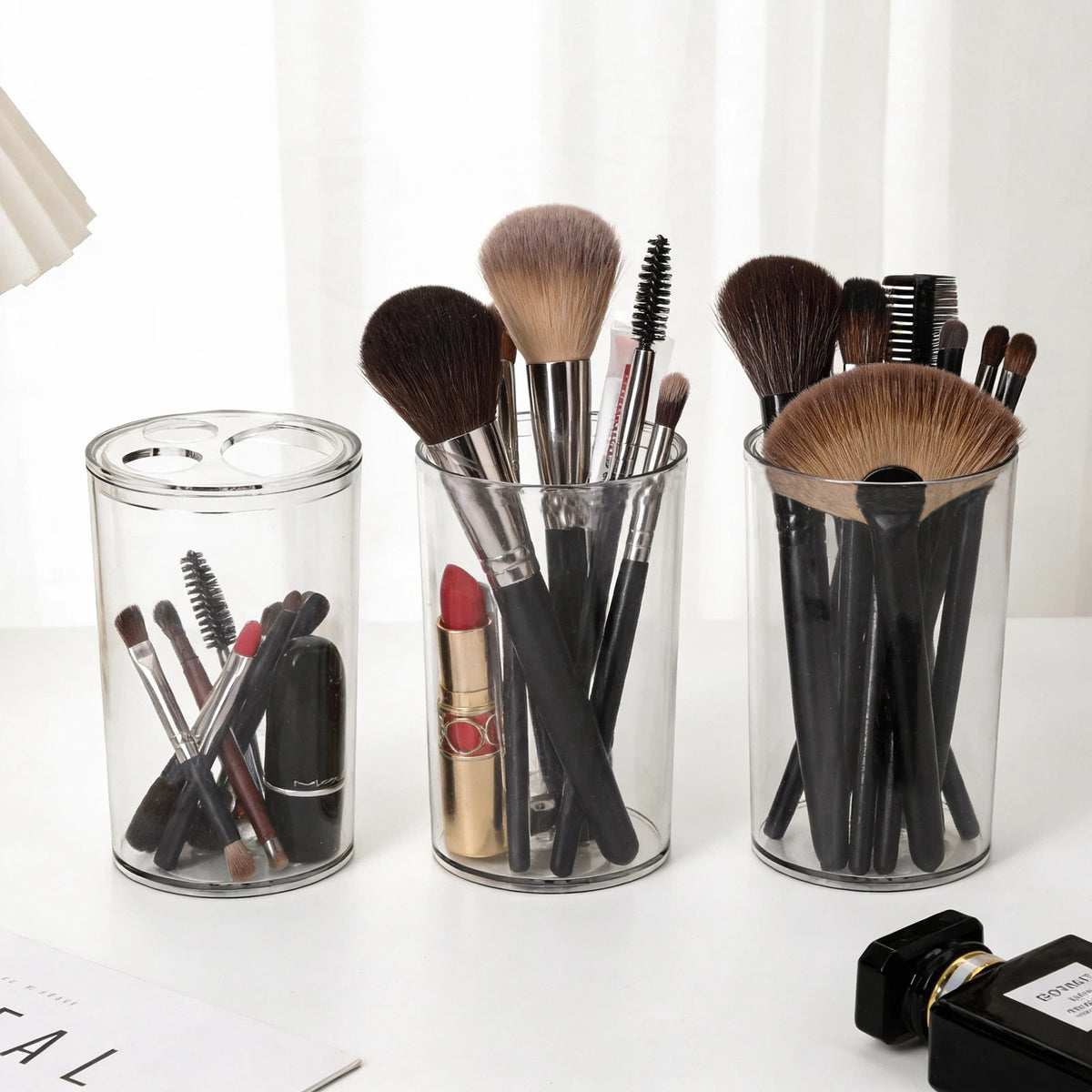 Hanmart Bathroom Accessory Set Soap Dispenser Toothbrush Holder