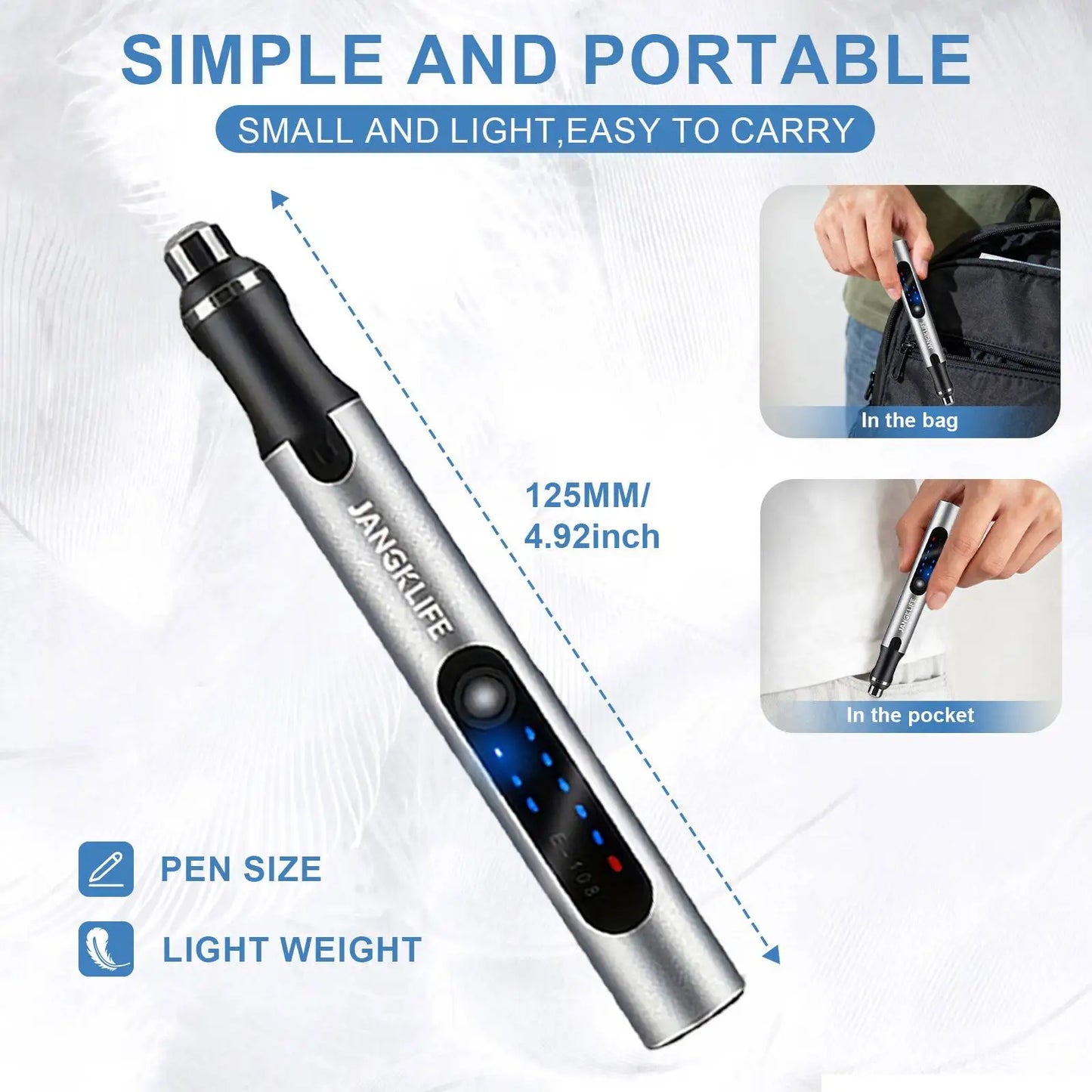JANGKLIFE Cordless Rotary Tool Set With Adjustable Speeds Engraving Pen