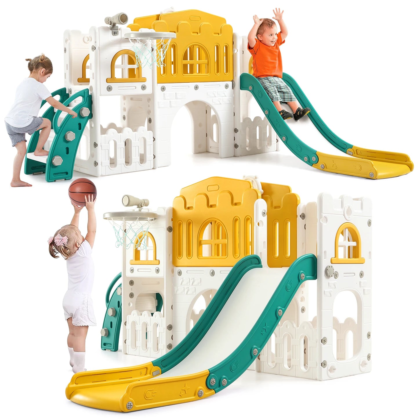 Eight In One Toddler Indoor Slide Playground Playset For Toddlers