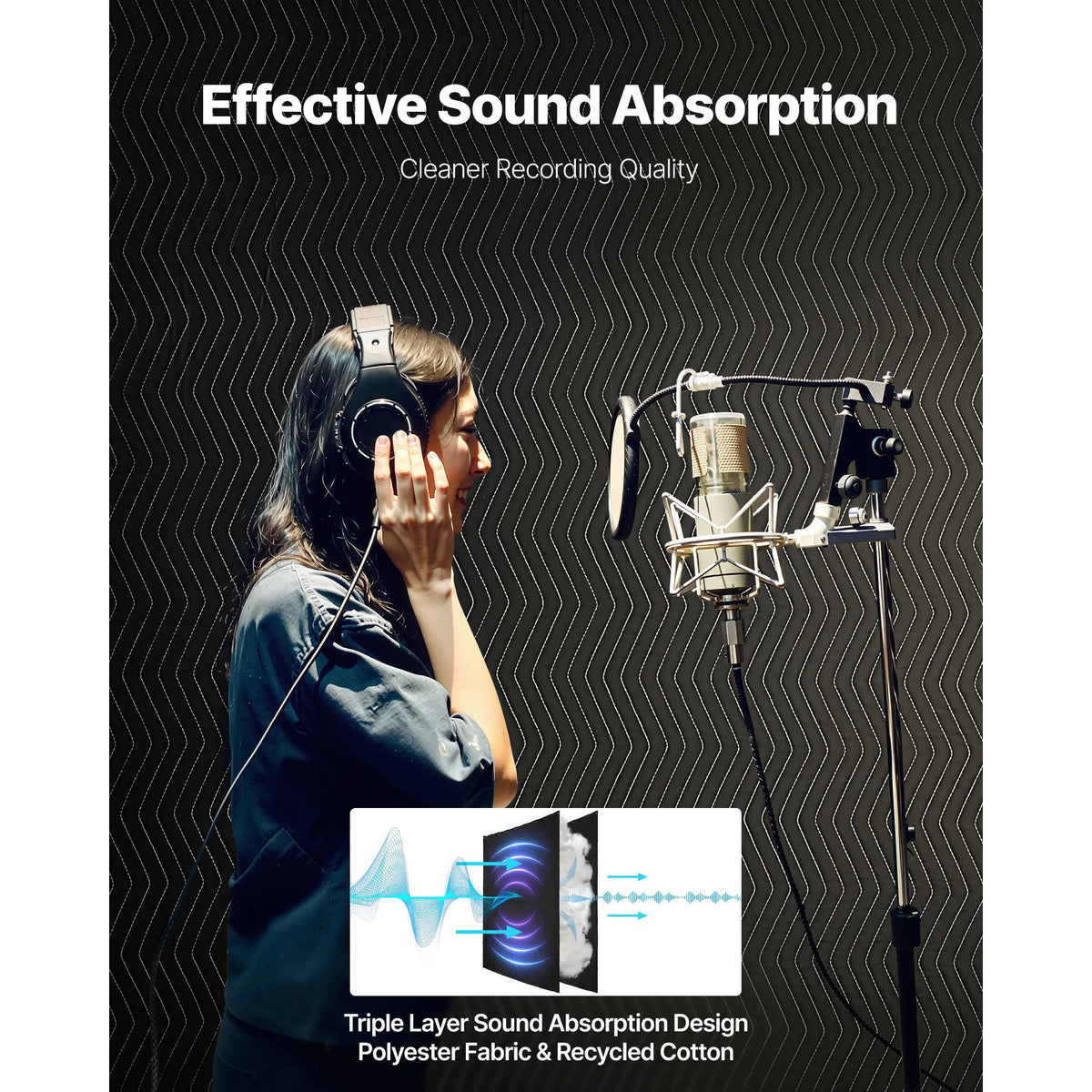 Thickened Sound Dampening Blankets With Grommets For Studio Recording