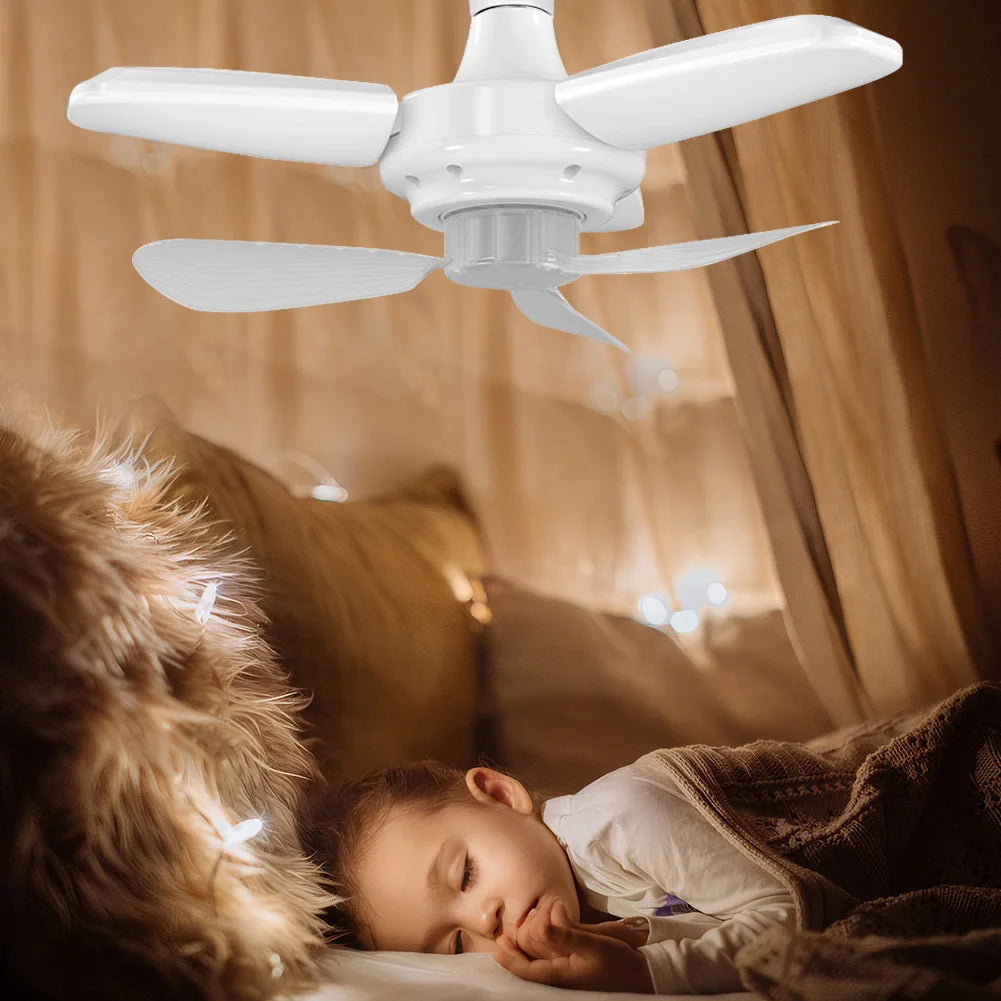 Sikiwind Modern Ceiling Fan With Led Light And Remote