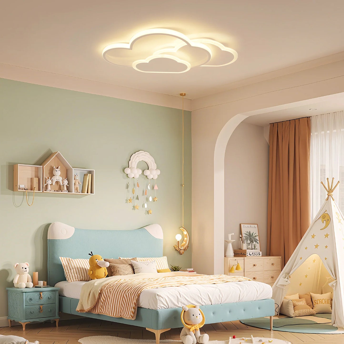 Modern Led Cloud Ceiling Light For Bedroom And Living Room