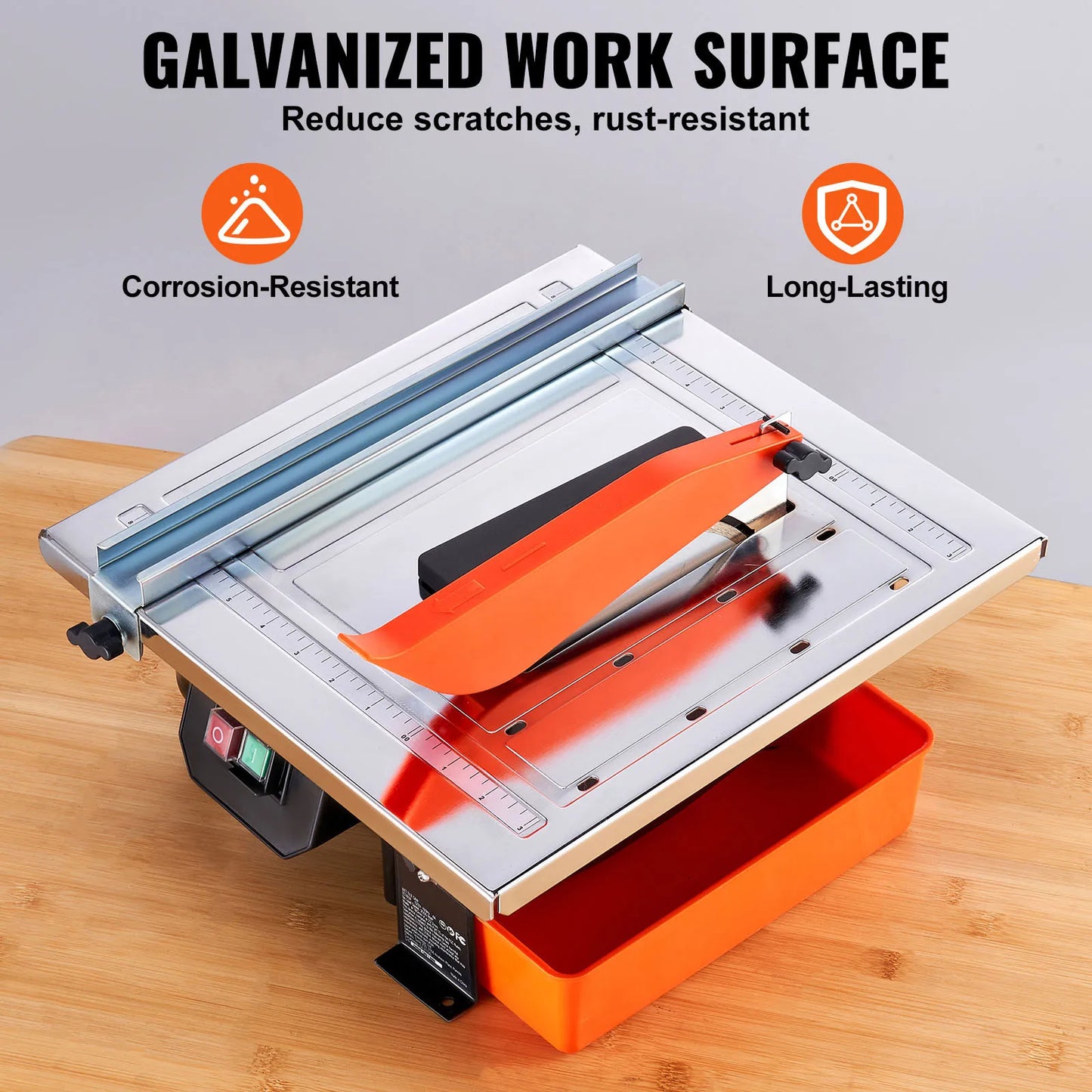 SucceBuy Wet Tile Saw With 65Mn Blade And Induction Motor