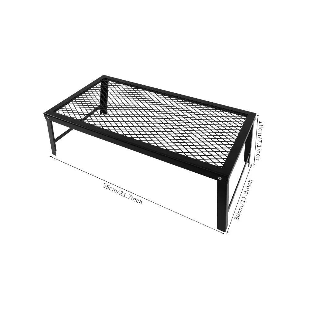 Bymaocar Folding Portable Campfire Grill With Rustproof Iron Frame