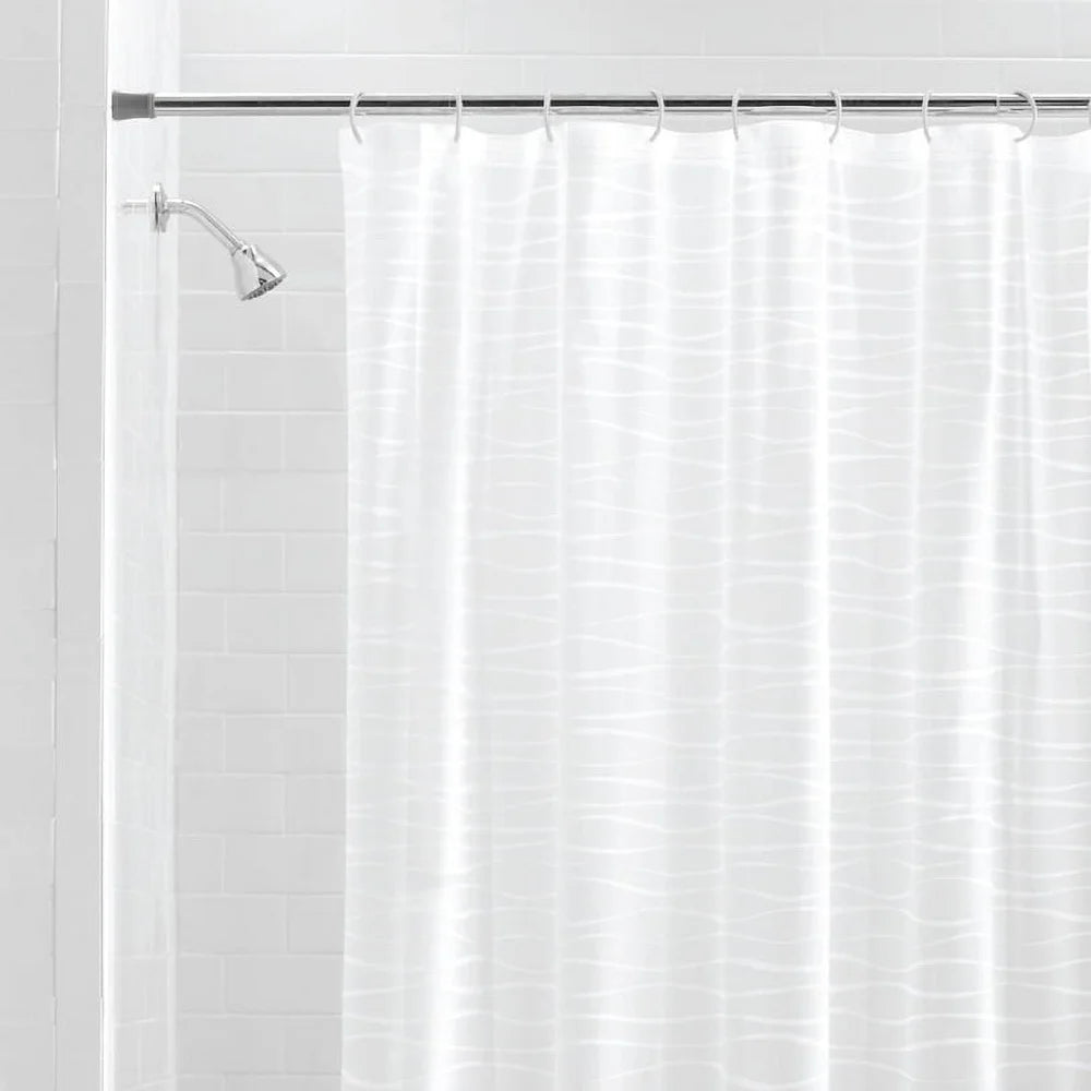 Waterproof PEVA Shower Curtain With Hooks For Bathroom Decorative Design