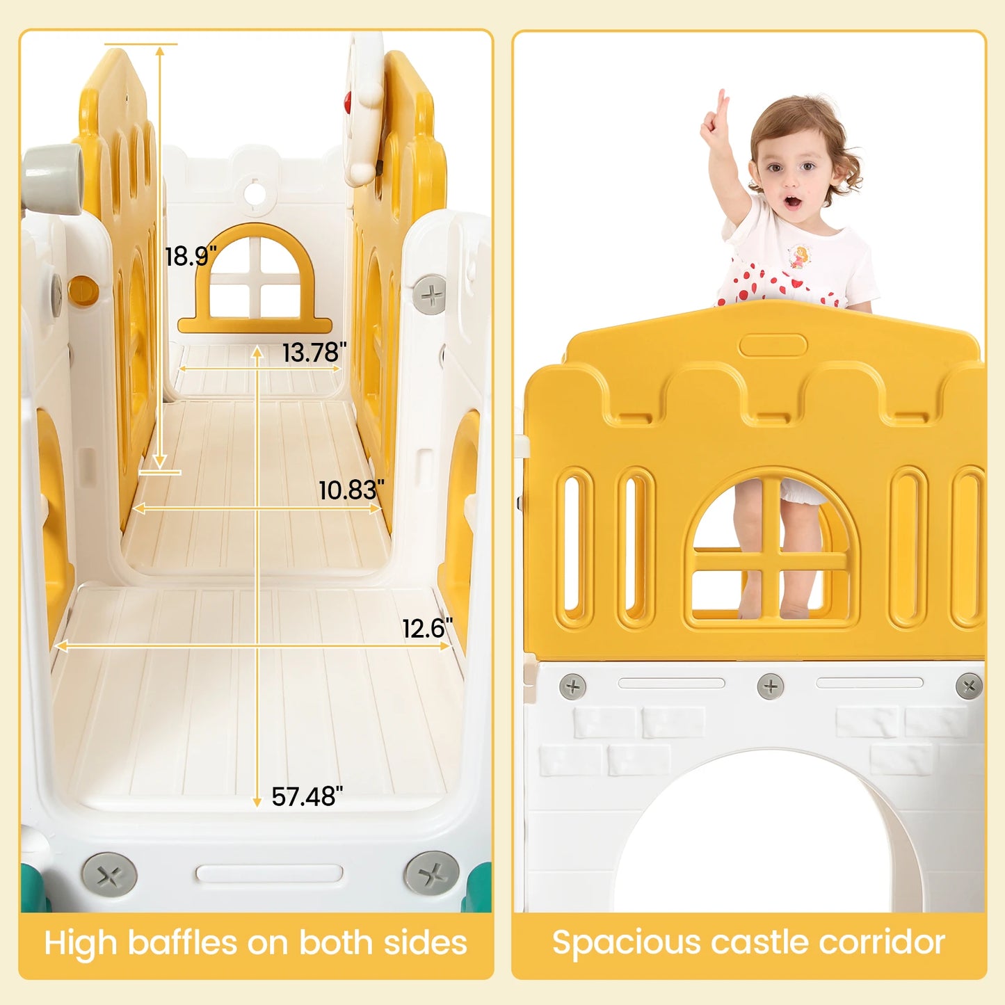 Eight In One Toddler Indoor Slide Playground Playset For Toddlers