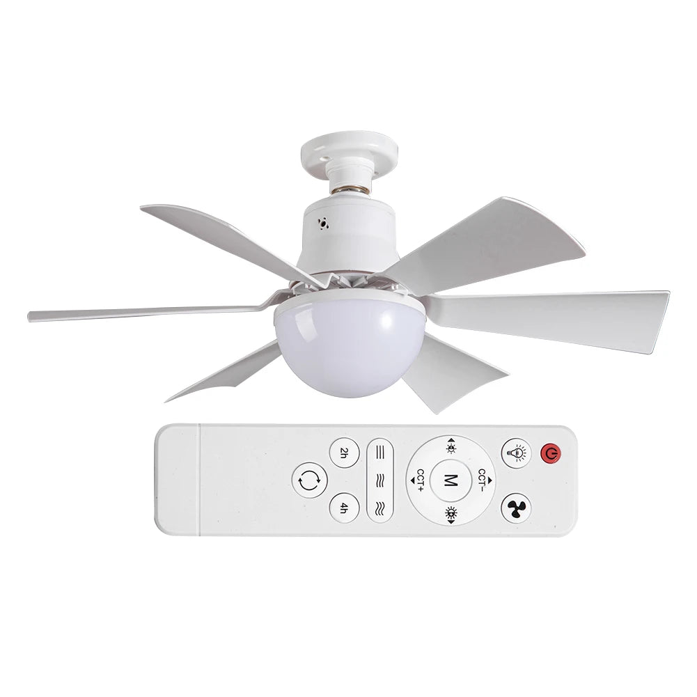Sikiwind Ceiling Fan With Remote And Dimmable Light
