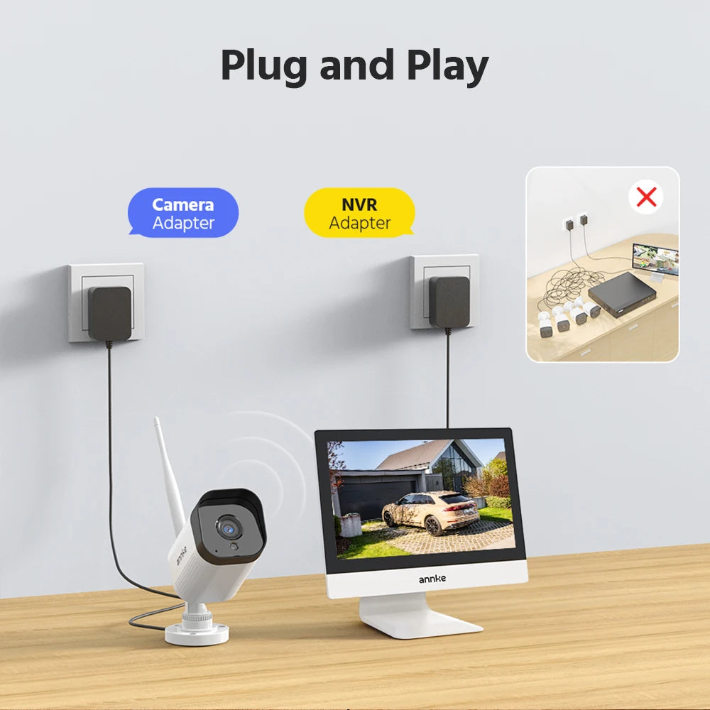 ANNKE 4K Wireless Security Camera System With Two Way Audio