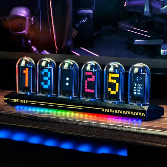Aiopp Night Light Nixie Tube Clock Kit With 3 Modes
