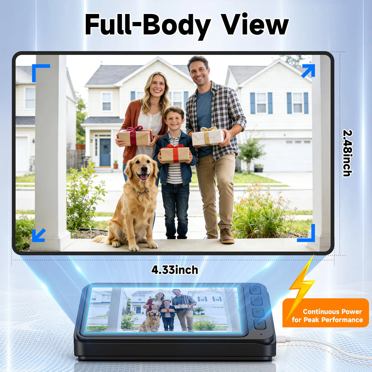 Wireless Video Doorbell Camera with Night Vision and Local Storage