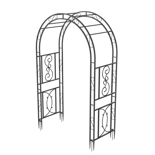 Heavy Duty Metal Garden Arbor Climbing Plant Arch Trellis