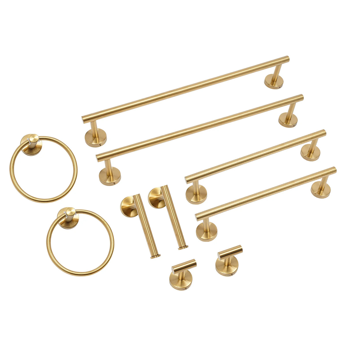 Complete Wall Mount Stainless Steel Bathroom Hardware Set