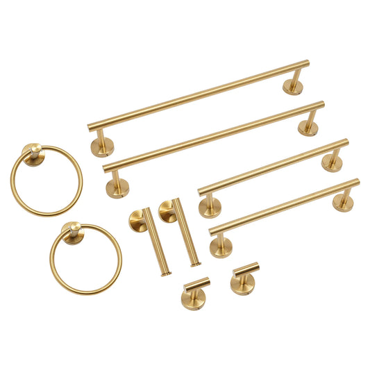 Complete Wall Mount Stainless Steel Bathroom Hardware Set