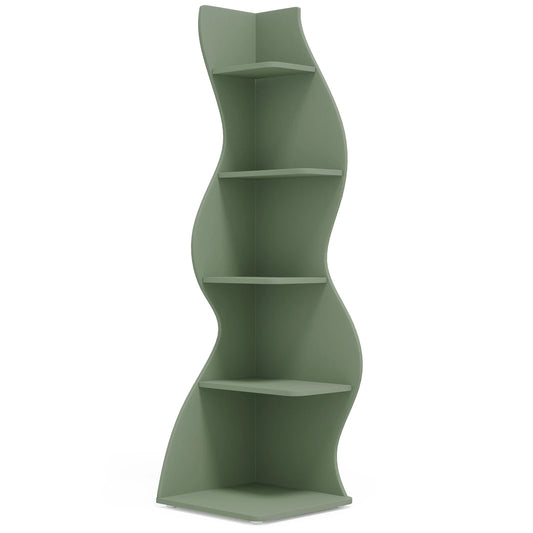 Tribesigns Five Tier Corner Shelf Wall Bookcase Plant Stand