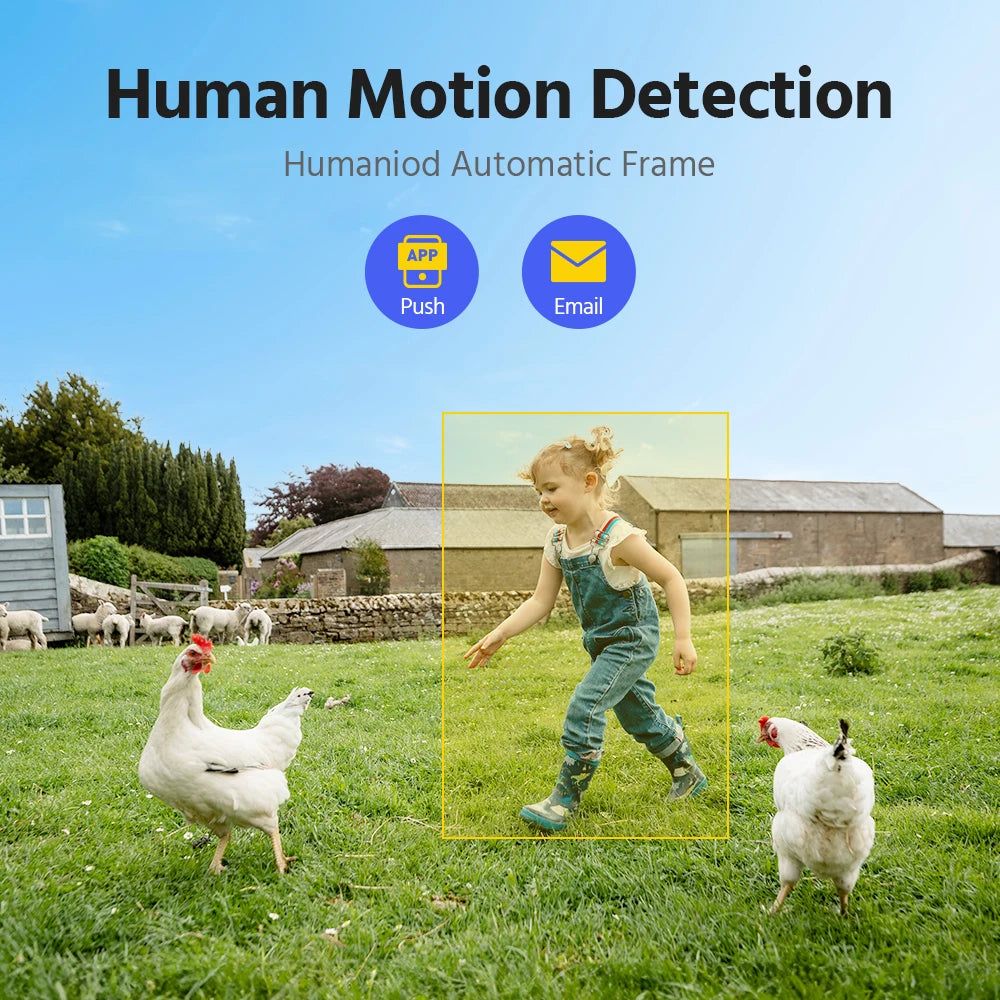 ANNKE 4MP Wireless Battery Security Camera System Auto Tracking